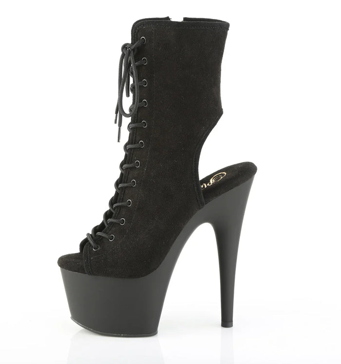 Tacones Pleaser ADORE-1016 Negro Faux Suede