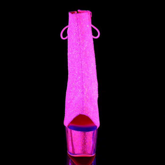 Tacones Pleaser ADORE-1018G Neon Rosa Purpurina