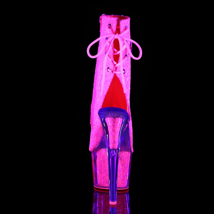 Tacones Pleaser ADORE-1018G Neon Rosa Purpurina
