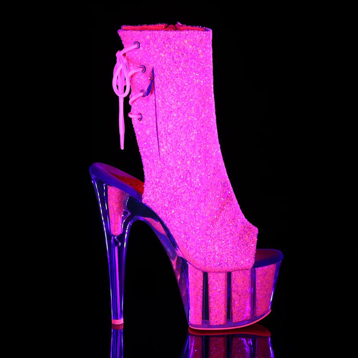 Tacones Pleaser ADORE-1018G Neon Rosa Purpurina