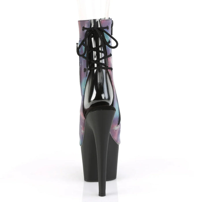 Tacones Pleaser ADORE-1018REFL Morado Azul Reflective