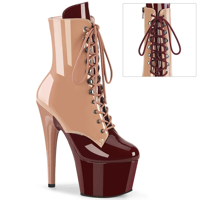 Tacones Pleaser ADORE-1020DC Rosa Nude Burdeos