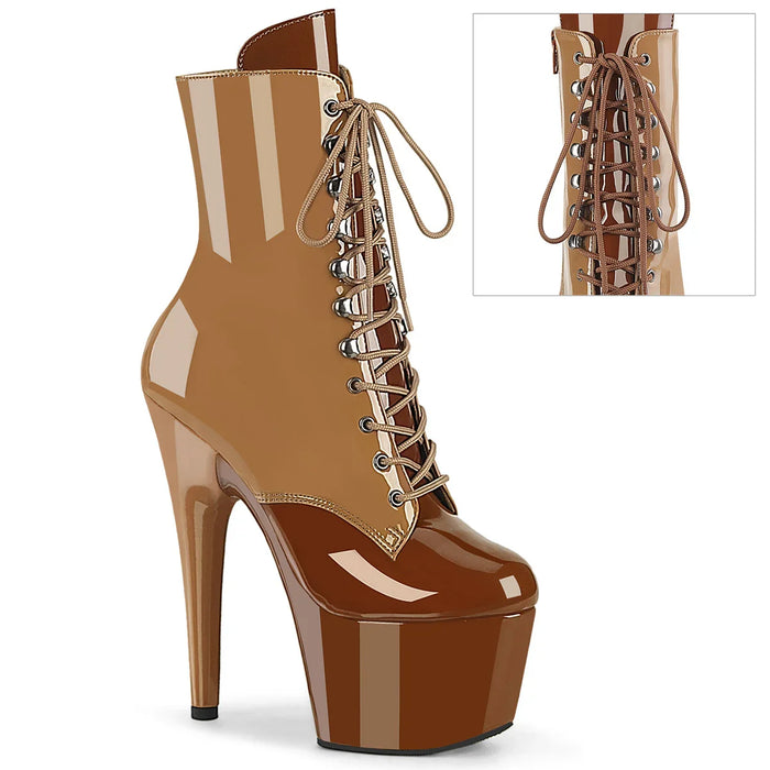 Tacones Pleaser ADORE-1020DC Toffee Caramel Charol