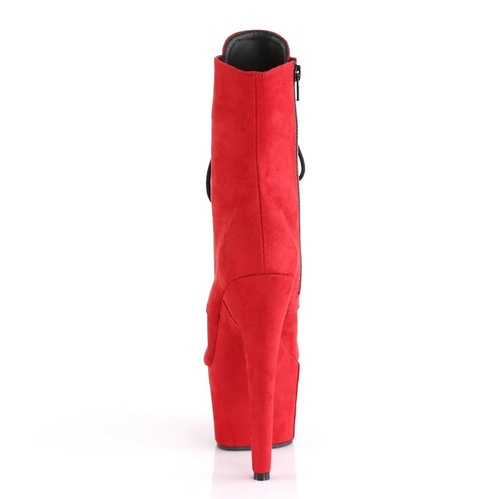 Tacones Pleaser ADORE-1020FS Rojo Faux Suede