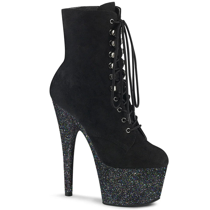 Tacones Pleaser ADORE-1020FSMG Negro Faux Suede