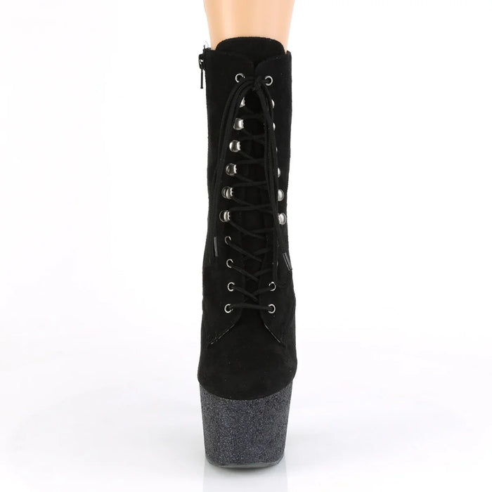 Tacones Pleaser ADORE-1020FSMG Negro Faux Suede