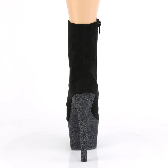 Tacones Pleaser ADORE-1020FSMG Negro Faux Suede