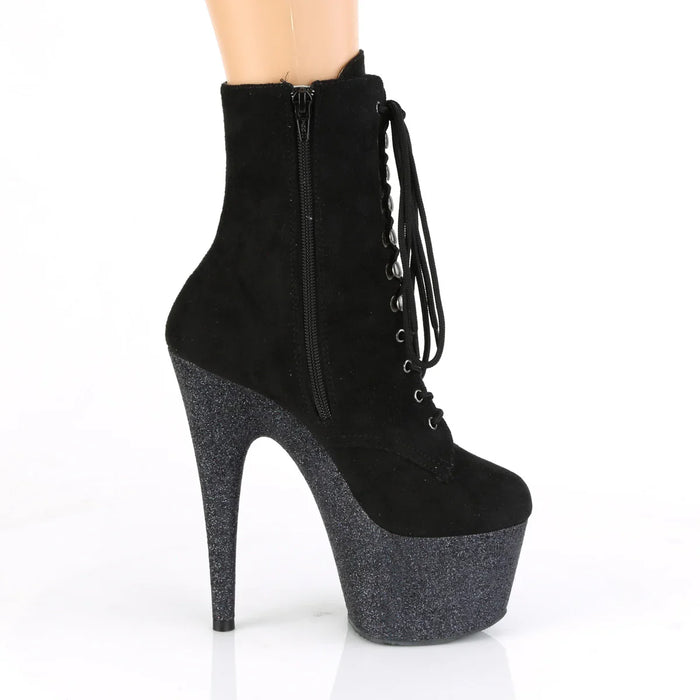 Tacones Pleaser ADORE-1020FSMG Negro Faux Suede