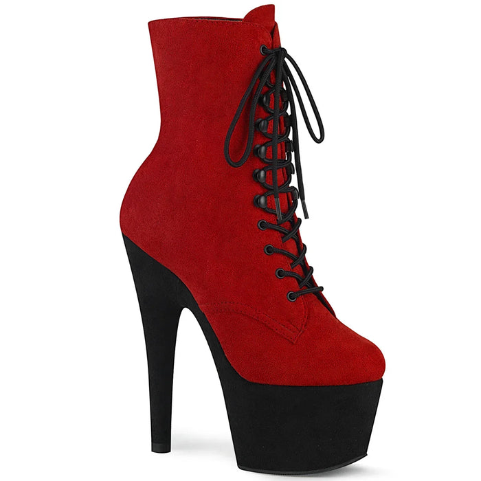 Tacones Pleaser ADORE-1020FSTT Rojo Faux Suede