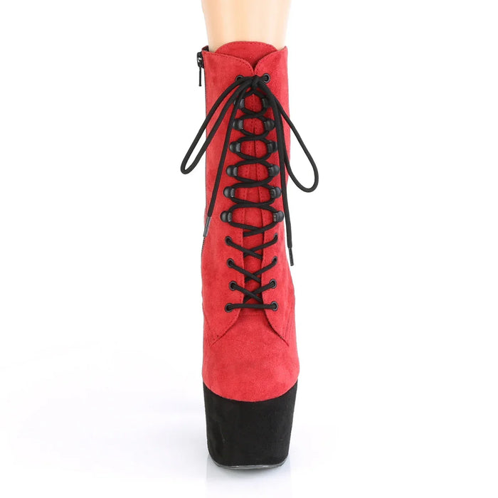 Tacones Pleaser ADORE-1020FSTT Rojo Faux Suede