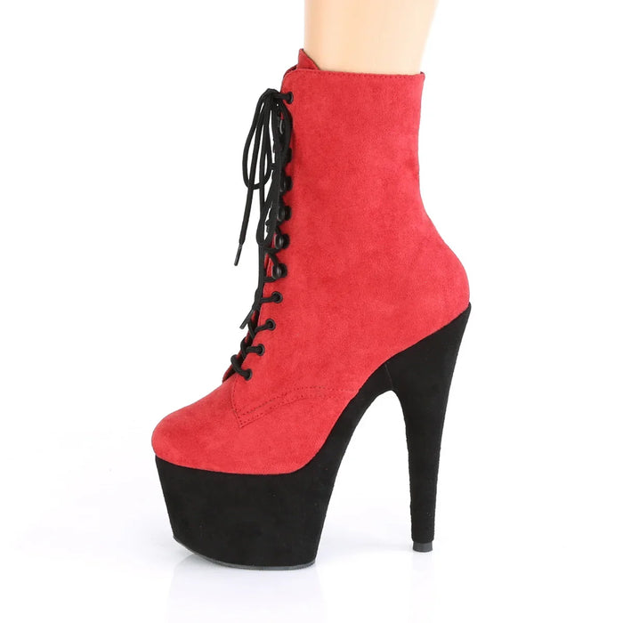 Tacones Pleaser ADORE-1020FSTT Rojo Faux Suede