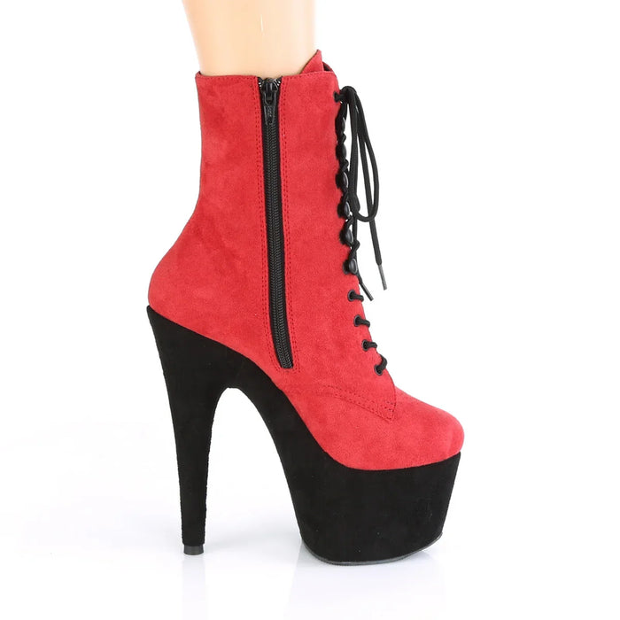 Tacones Pleaser ADORE-1020FSTT Rojo Faux Suede