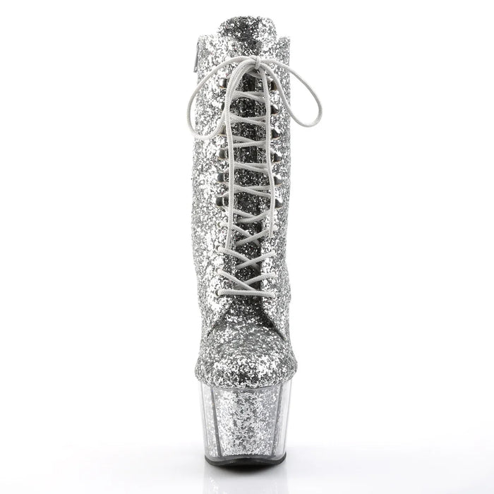 Tacones Pleaser ADORE-1020G Plata Purpurina