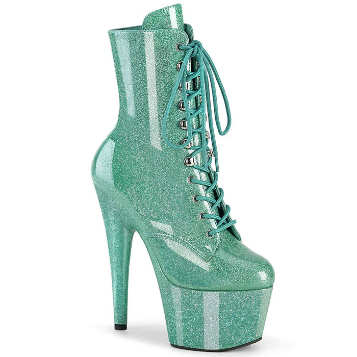 Tacones Pleaser ADORE-1020GP Aguamarina Purpurina Charol