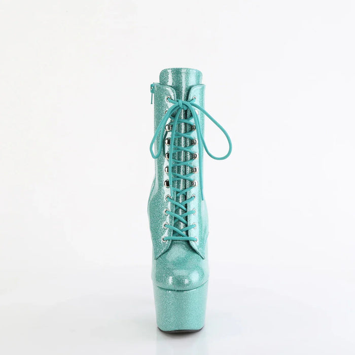 Tacones Pleaser ADORE-1020GP Aguamarina Purpurina Charol