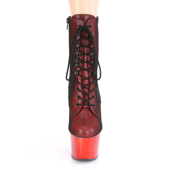 Tacones Pleaser ADORE-1020HFN Rojo Holo Cromo