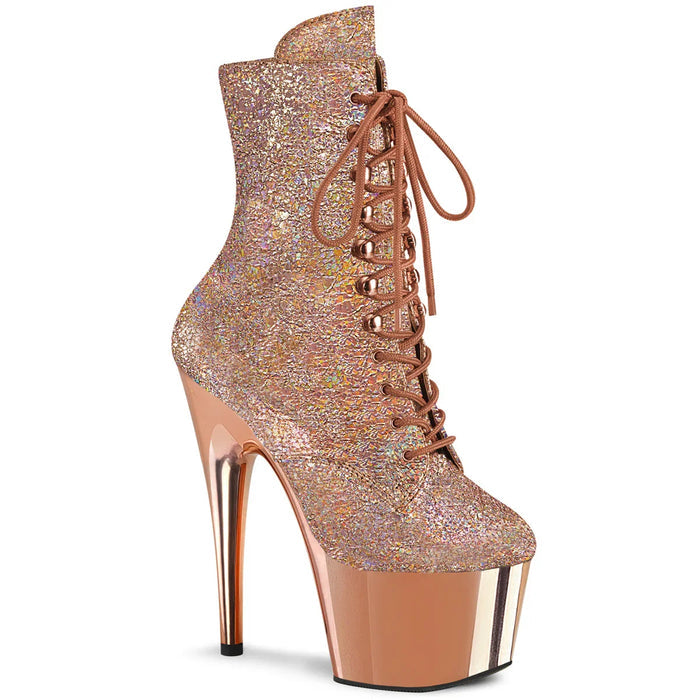 Tacones Pleaser ADORE-1020HM Oro Rosa Holo