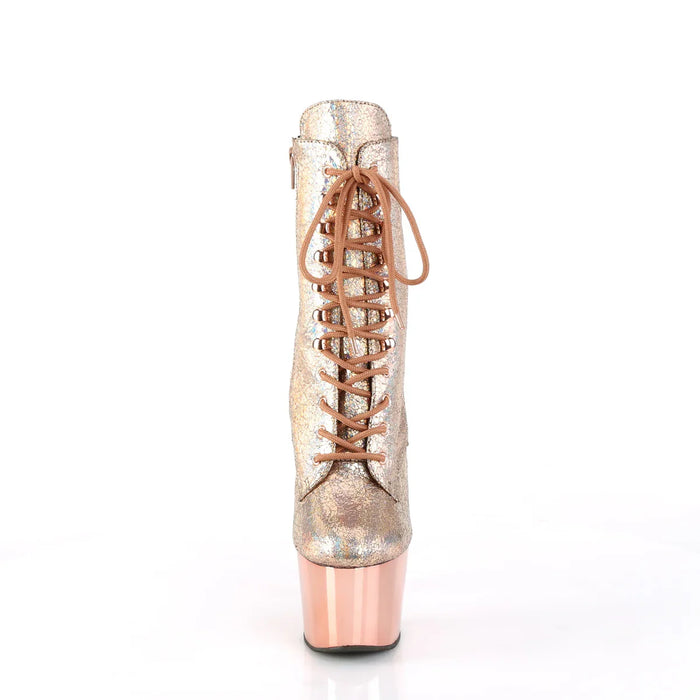 Tacones Pleaser ADORE-1020HM Oro Rosa Holo