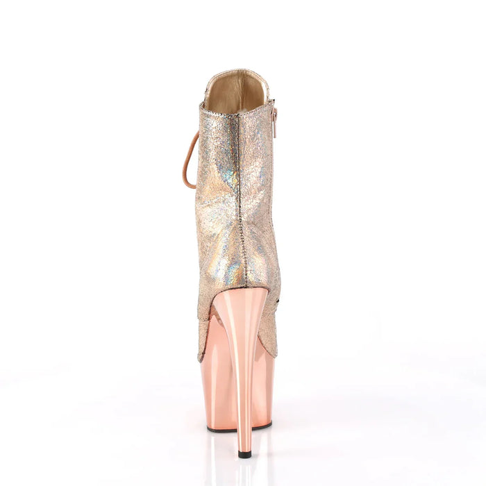 Tacones Pleaser ADORE-1020HM Oro Rosa Holo