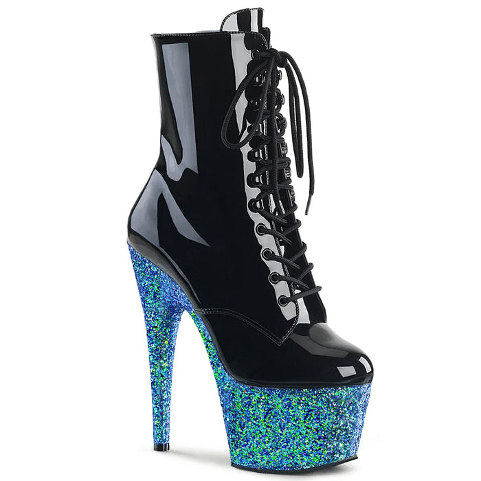 Tacones Pleaser ADORE-1020LG Negro Charol Azul