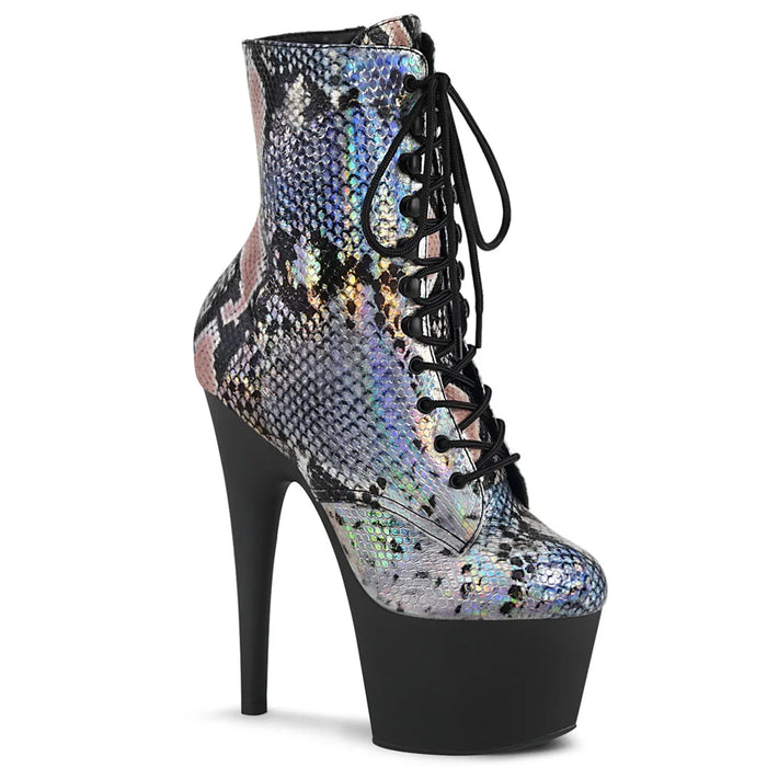 Tacones Pleaser ADORE-1020SP Plata Holo Snake