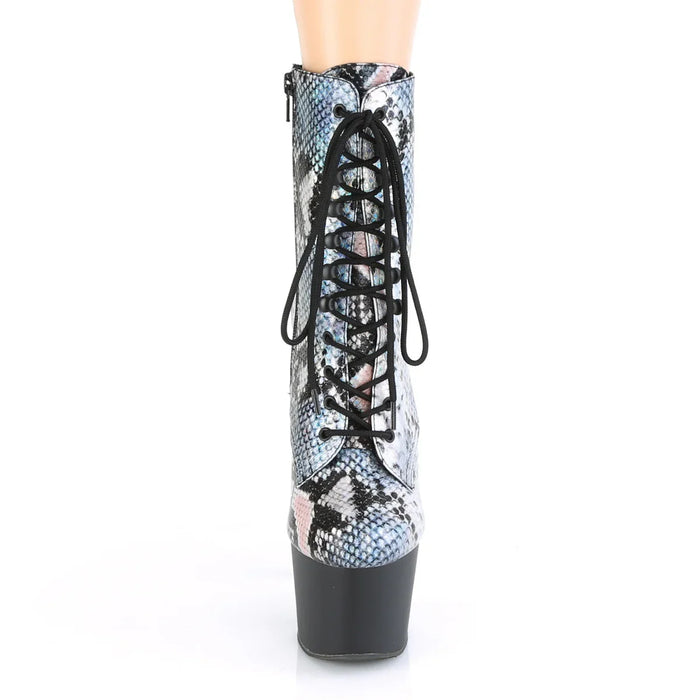 Tacones Pleaser ADORE-1020SP Plata Holo Snake