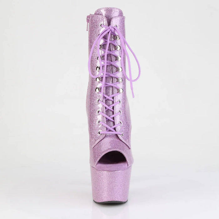Tacones Pleaser ADORE-1021GP Lilac Purpurina Charol