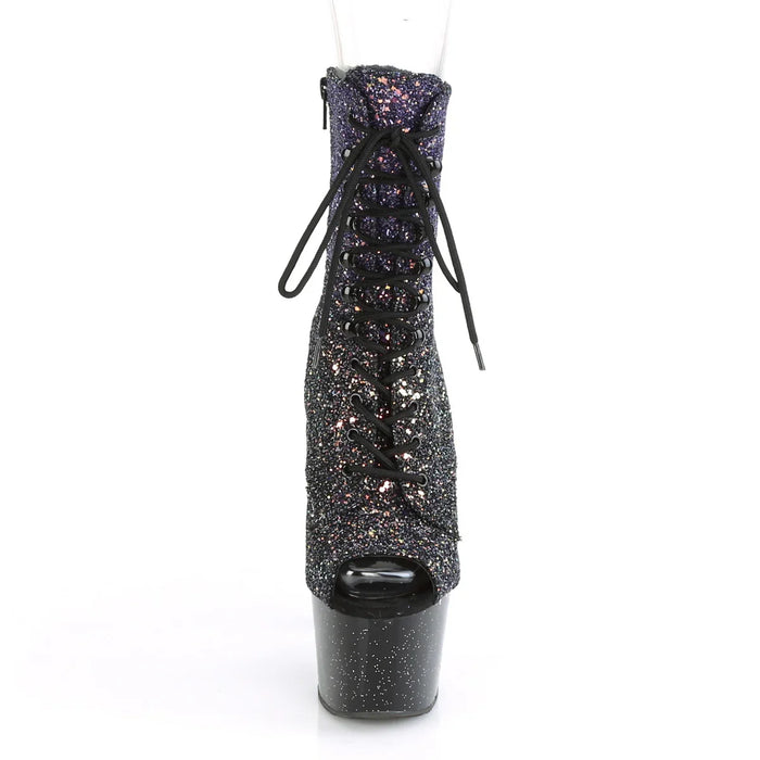 Tacones Pleaser ADORE-1021OMBG Morado Purpurina Negro