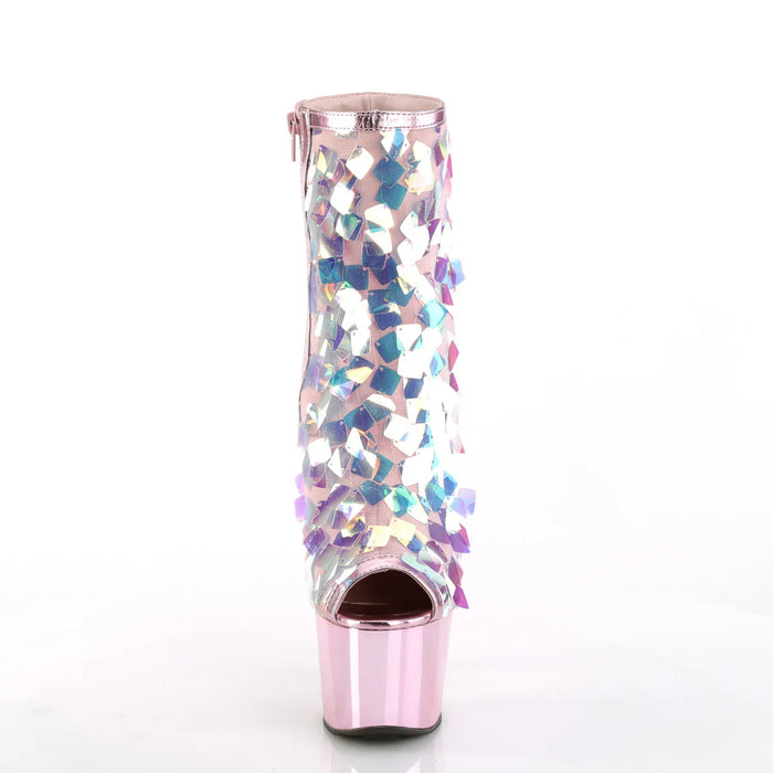 Tacones Pleaser ADORE-1031SSQ Iri.opal Sequin B.rosa