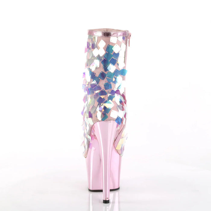 Tacones Pleaser ADORE-1031SSQ Iri.opal Sequin B.rosa