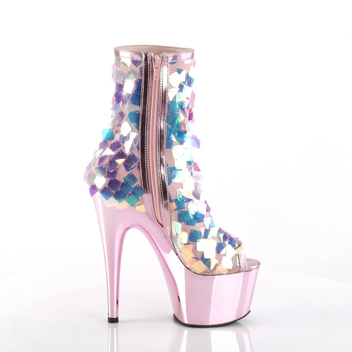 Tacones Pleaser ADORE-1031SSQ Iri.opal Sequin B.rosa