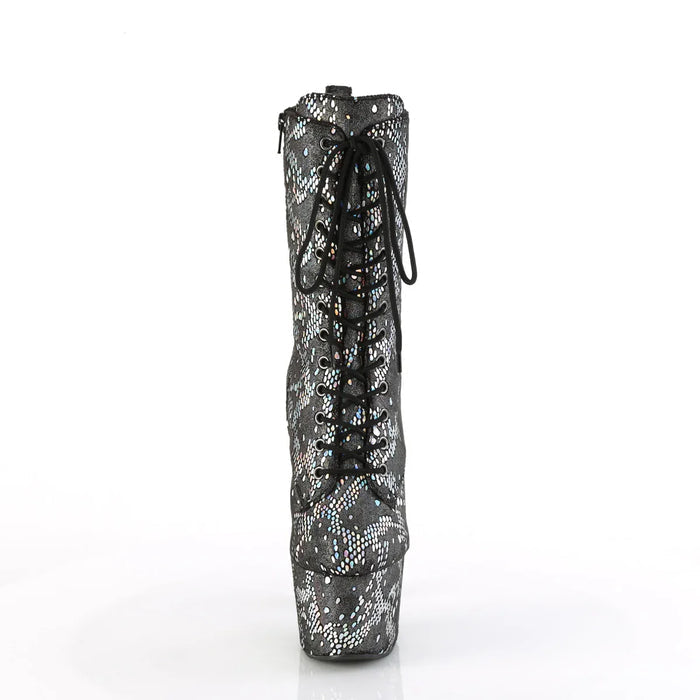 Tacones Pleaser ADORE-1040SPF Plata Holo Snake