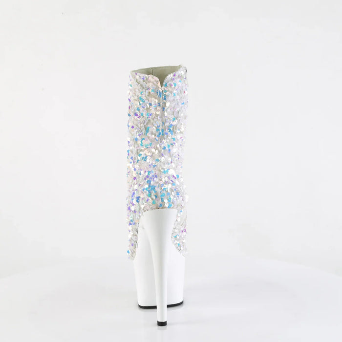 Tacones Pleaser ADORE-1042SQ Blanco Sequins