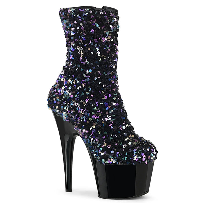 Tacones Pleaser ADORE-1042SQ Negro Sequins