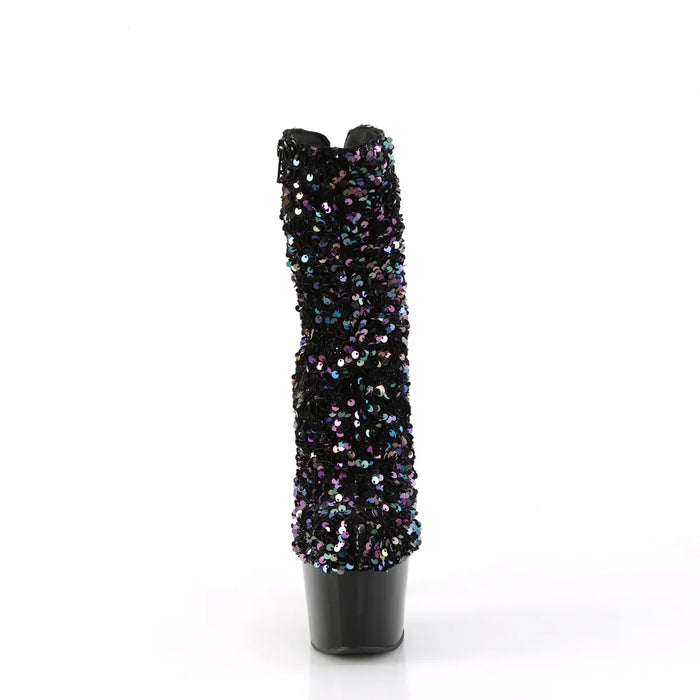 Tacones Pleaser ADORE-1042SQ Negro Sequins