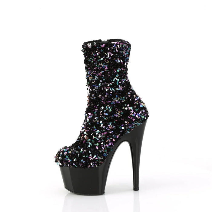 Tacones Pleaser ADORE-1042SQ Negro Sequins
