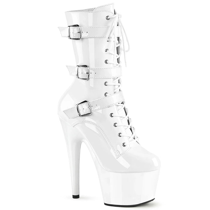 Tacones Pleaser ADORE-1043 Blanco Charol