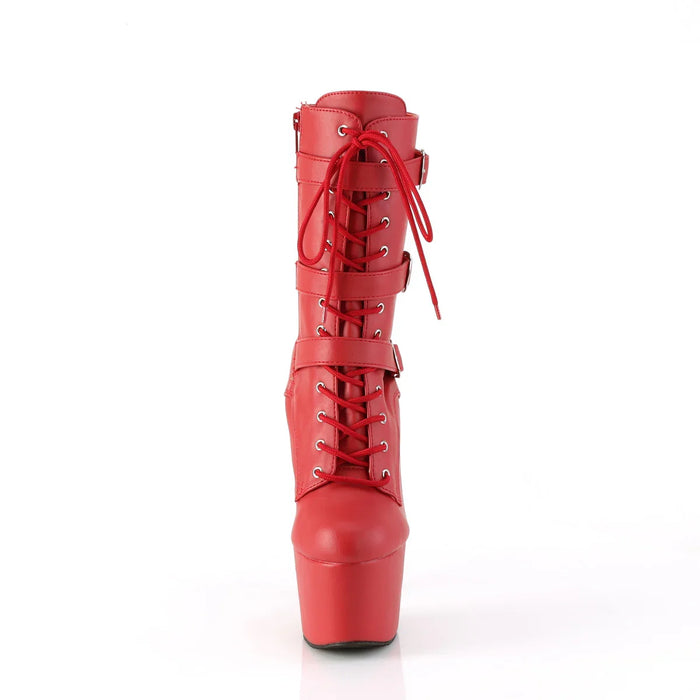 Tacones Pleaser ADORE-1043 Rojo Piel Sintética