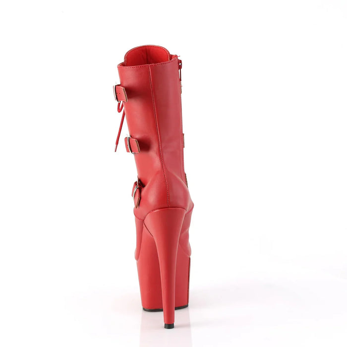 Tacones Pleaser ADORE-1043 Rojo Piel Sintética
