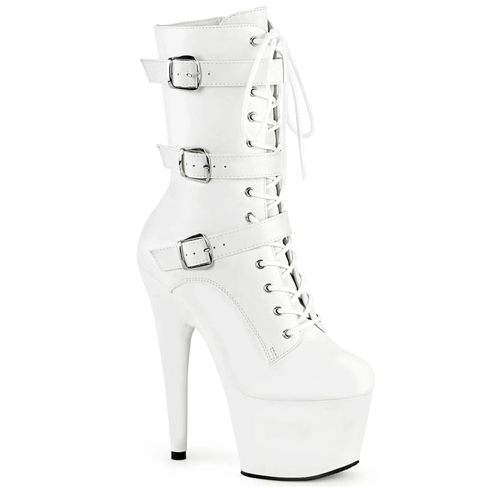 Tacones Pleaser ADORE-1043 White Piel Sintética