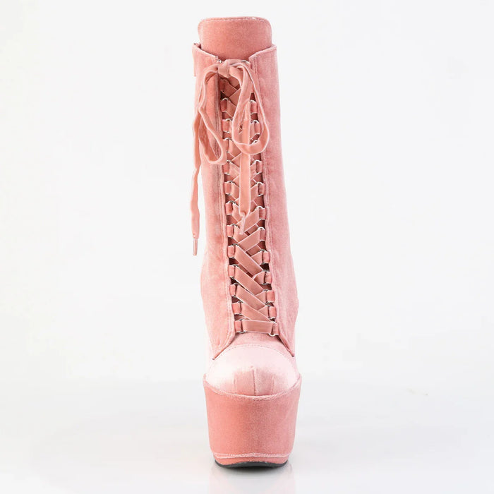 Tacones Pleaser ADORE-1045VEL Dusty Rosa Velvet