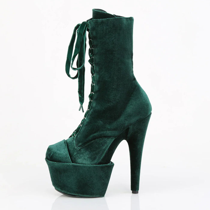 Tacones Pleaser ADORE-1045VEL Emerald Verde Velvet