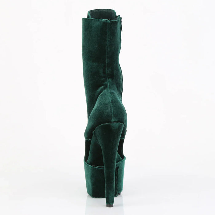 Tacones Pleaser ADORE-1045VEL Emerald Verde Velvet