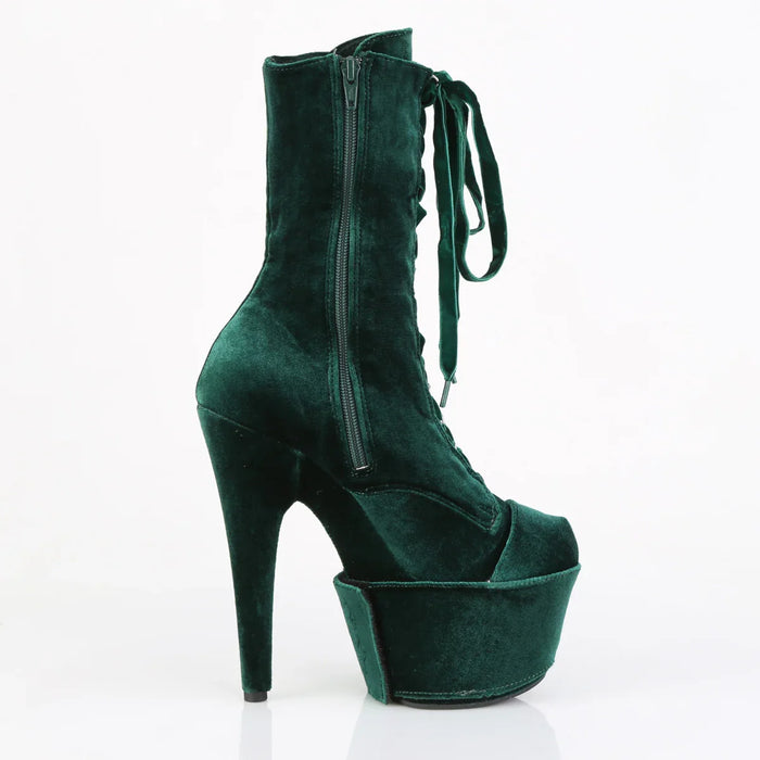 Tacones Pleaser ADORE-1045VEL Emerald Verde Velvet