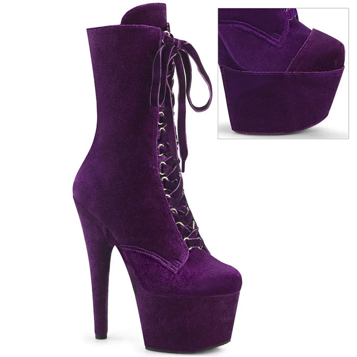 Tacones Pleaser ADORE-1045VEL Morado Velvet
