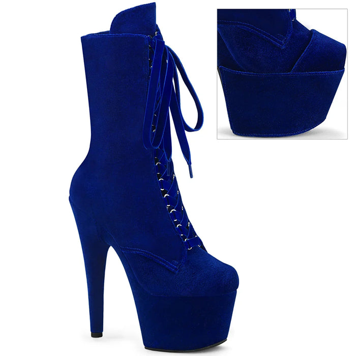 Tacones Pleaser ADORE-1045VEL Navy Azul Velvet