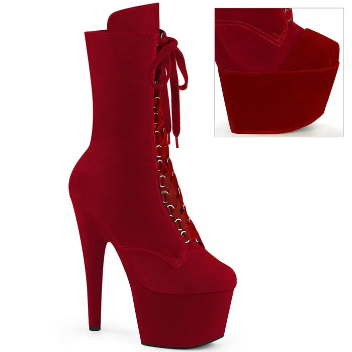 Tacones Pleaser ADORE-1045VEL Rojo Velvet