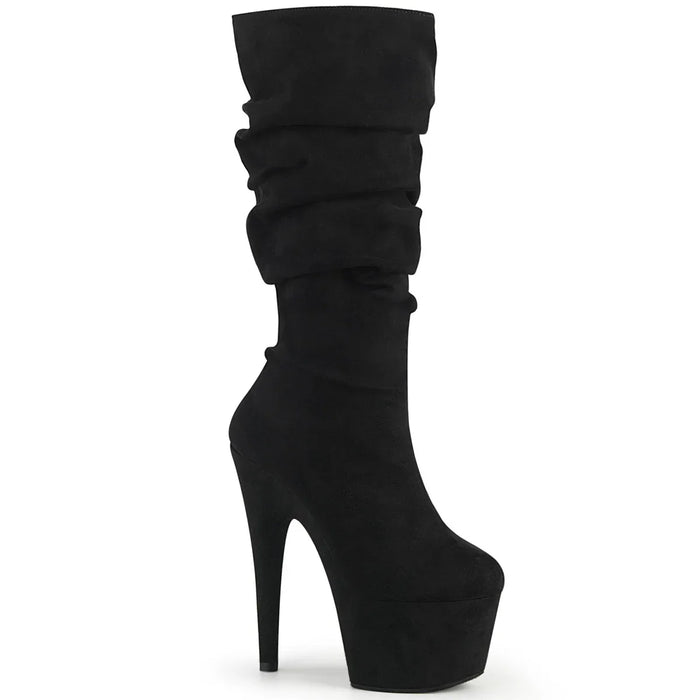 Tacones Pleaser ADORE-1061 Negro Faux Suede