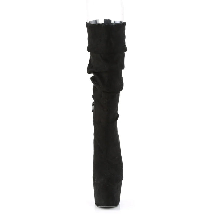 Tacones Pleaser ADORE-1061 Negro Faux Suede