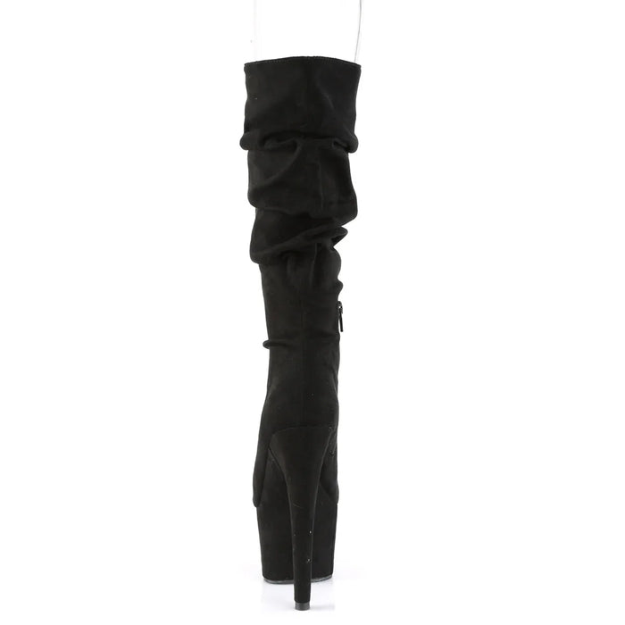 Tacones Pleaser ADORE-1061 Negro Faux Suede